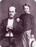 Henry James Jr. and Sr. in 1854. Photograph by Matthew Brady